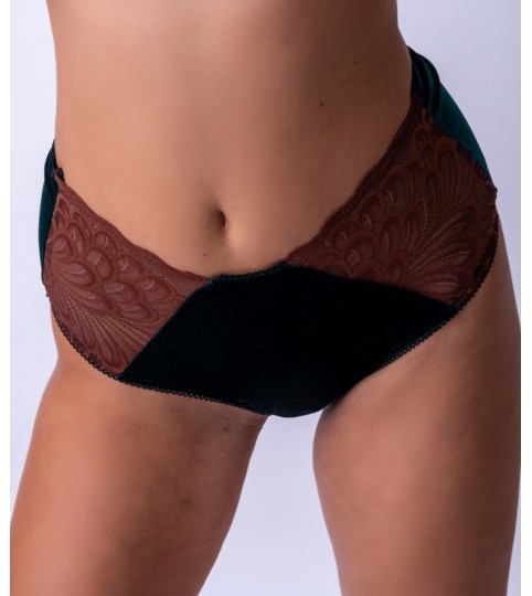 Hazel Custom Couture Elegance, Velvet and Lace Panties